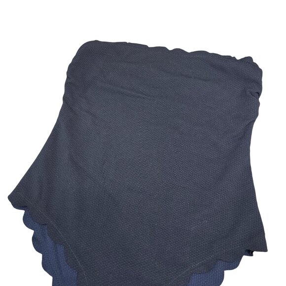 Marysia Chesapeake reversible strapless Scallop Edge Black One-Piece Swimsuit L - Picture 11 of 11